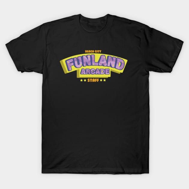 Funland Arcade Staff T-Shirt by Bubbletron